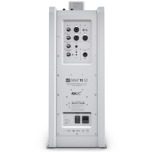 LD Systems MAUI 11 G2 W Portable Bluetooth Column PA System with Mixer - White (Discontinued)