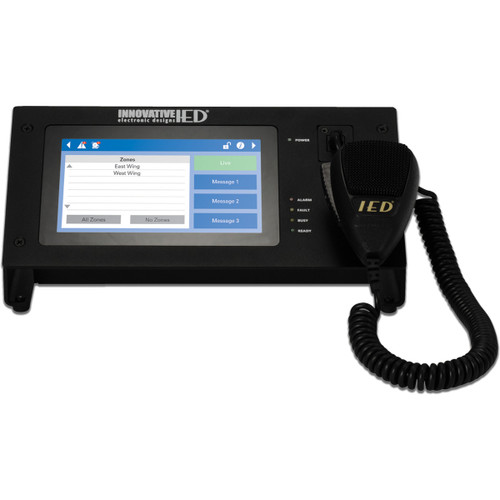 AtlasIED IED550CS-H Touch Screen Digital CobraNet Communication Station with Handheld Microphone