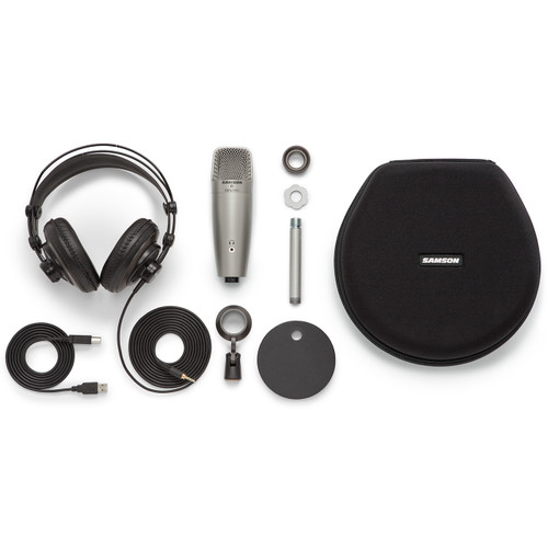 Samson C01U Pro Podcasting Pack with USB Studio Condenser Microphone and Accessories (Discontinued)