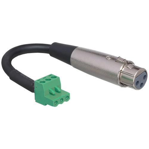 Hosa PHX-206F-BULK 6" Low-Voltage XLR3F to PHX3F Adaptor