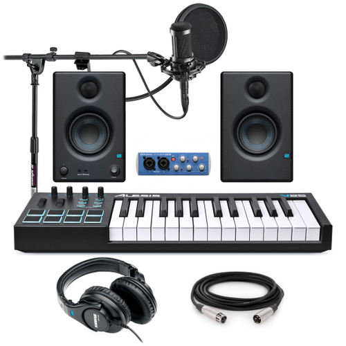 Home Recording Studio Package with 2 PreSonus Eris E3.5 Monitors and AudioBox USB 96 USB 2.0 Audio Interface (Discontinued Components)