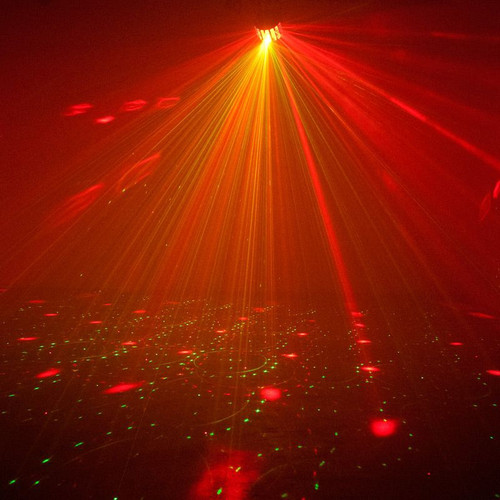 American DJ Mini Dekker LZR LED Moonflower and Red/Green Laser 2-FX-IN-1 Lighting Effects Fixture