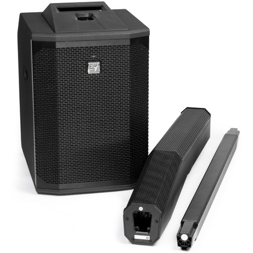 Portable PA Sound System with 2 Electro-Voice EVOLVE 50 Bluetooth Portable PA Systems, 2 Microphones and 2 U3 Digital Wireless Plug-On Systems