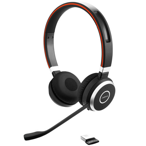 Jabra Evolve 65+ MS Stereo Wireless Headset with Noise Cancelling Mic and Charging Stand (Discontinued)