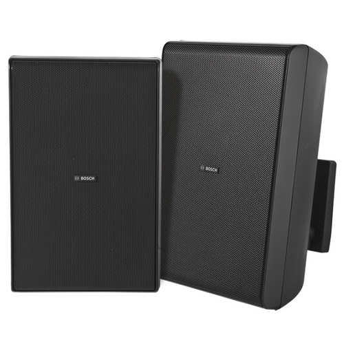 Bosch LB20-PC90-8D 8" 70/100V Weather-Resistant Cabinet Speakers - Black Pair (Discontinued)