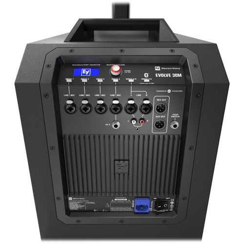 Portable PA Sound System with Electro-Voice EVOLVE 30M Powered Bluetooth Column Speaker and Pure Resonance Audio UC1S Ultra-Clear Microphone