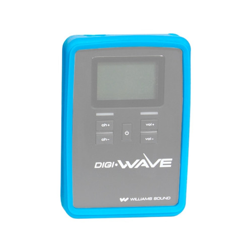 Williams Sound CCS 060 BL Silicone Skin for DLR 400 ALK, DLR 60, DLR 60 2.0 or DLR 360 Receiver with Lanyard and Wrist Strap - Blue