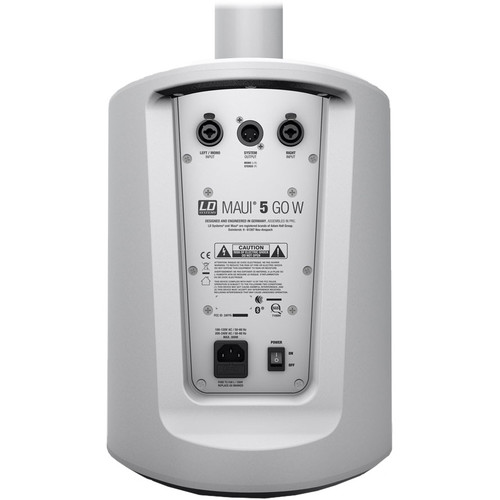 LD Systems MAUI 5 GO Portable Battery Powered Column PA System - White (Discontinued)