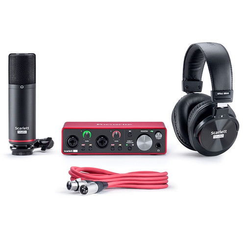 Focusrite Scarlett 2i2 Studio (3rd Gen) with 2x2 USB Audio Interface, Microphone and Headphones (Discontinued)