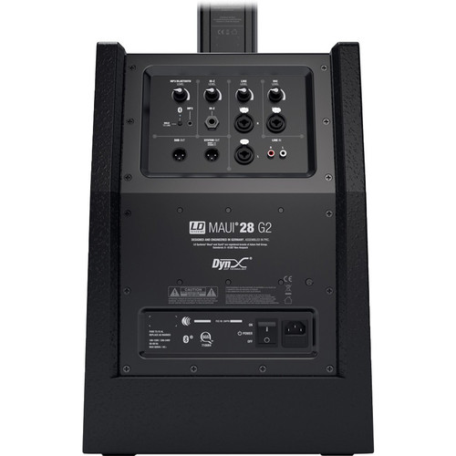 LD Systems MAUI 28 G2 Compact Bluetooth Column PA System with Built-In Mixer - Black (Discontinued)