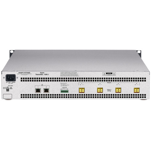 Biamp TesiraXEL 1200.1 4-Channel 1200W Asymmetric Single Power Bank Amplifier