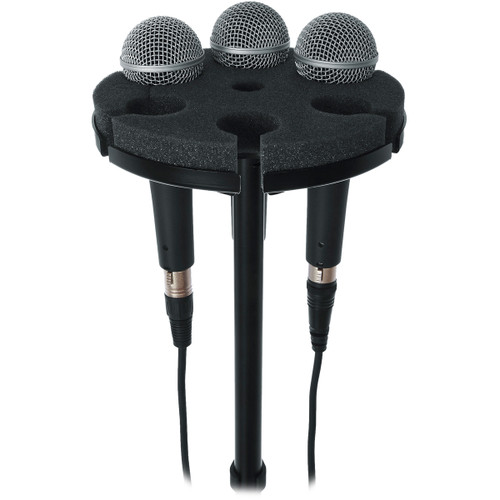 Gator Frameworks GFW-MIC-6TRAY Multi Microphone Tray for 6 Microphones