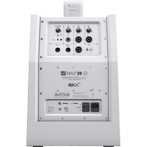 LD Systems MAUI 28 G2 Compact Bluetooth Column PA System with Built-In Mixer - White (Discontinued)