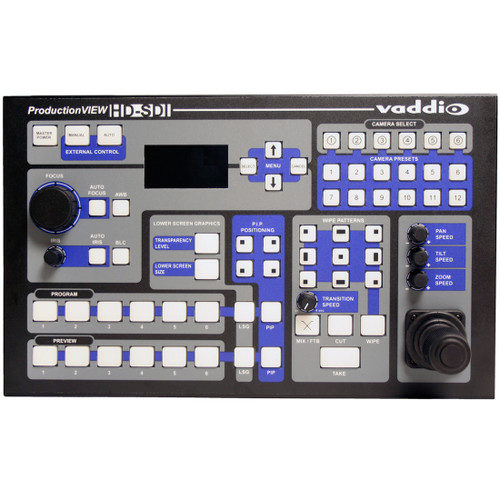 Vaddio ProductionVIEW HD-SDI MV All-In-One Camera Control Console with HD-SDI/SDI Video Switching and Mixing