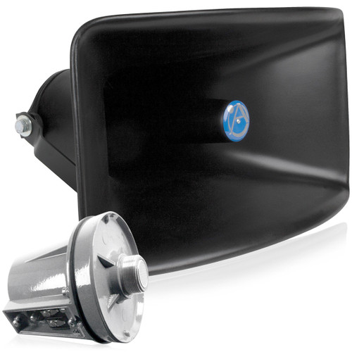 AtlasIED CJ-46 Wide Dispersion Reflex Sound Horn and PD-30T 30W 70V Compression Driver