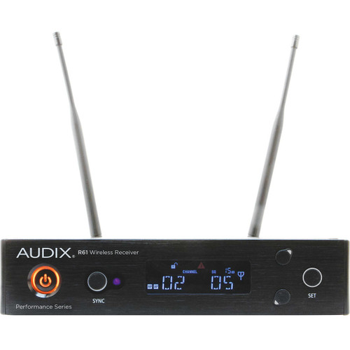 Audix AP61 L10 Wireless Microphone System with R61 True Diversity Receiver and B60 Bodypack Transmitter with ADX10 Lavalier Microphone