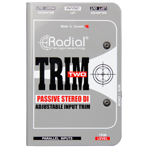 Radial Engineering Trim-Two Passive Stereo Direct Box with Level Control