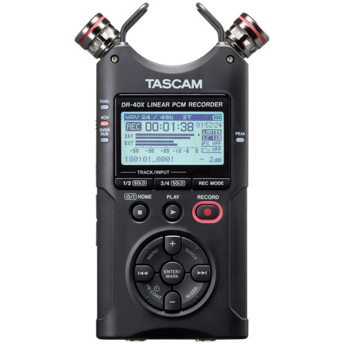 Two Person Podcast Studio Equipment Package with 2 Shure SM7B Microphones, Tascam DR-40X Handheld Recorder and 2 Professional Headphones