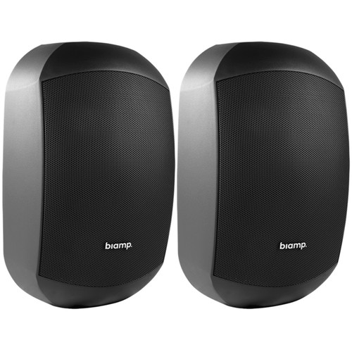 Biamp Desono MASK6C 6.5" 2-Way 8 Ohm Indoor Outdoor Surface Mount Speakers - Black Pair