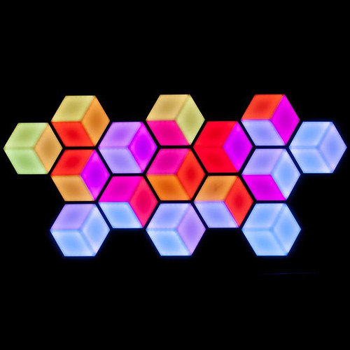 American DJ 3DV222 3D Vision Plus Hexagonal Shaped LED Panel with Stunning 3D Visual Effects
