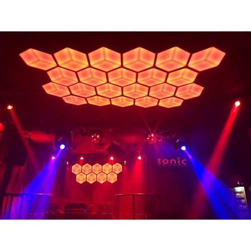 American DJ 3DV222 3D Vision Plus Hexagonal Shaped LED Panel with Stunning 3D Visual Effects