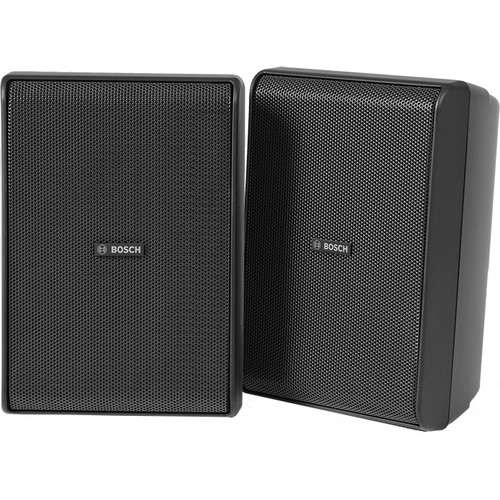 Bosch LB20-PC60EW-5D 5" 70/100V Extreme Conditions Cabinet Installation Speakers - Black Pair (Discontinued)