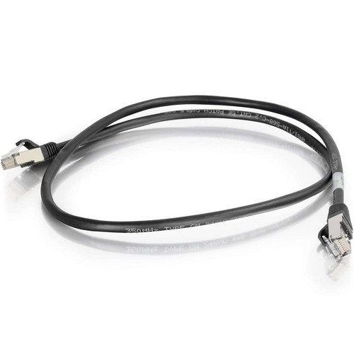 C2G 28696 Cat5e Snagless Shielded (STP) Ethernet Network Patch Cable, Black - 50ft