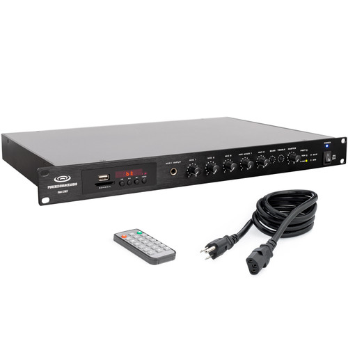 Sound Masking System with 4 PD4 Pendant Speakers and Rack Mount Ambient Noise Generator for up to 2000SF (Discontinued Components)