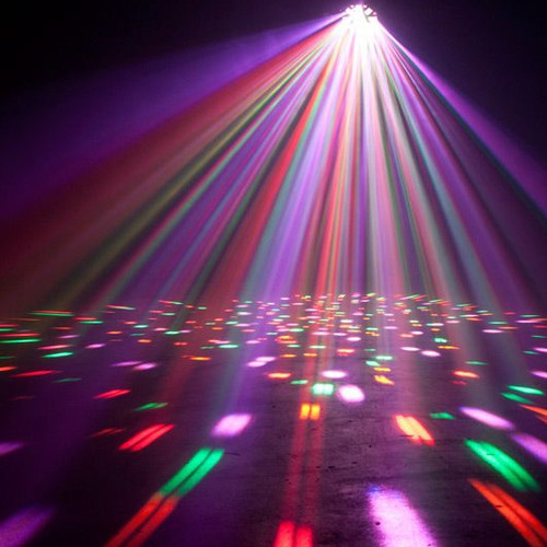 American DJ Stinger II 3-FX-in-1 UV LED Moonflower and Laser Effects Light
