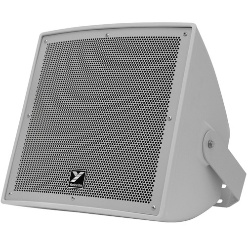 Stadium PA System with 2 Yorkville Outdoor PA Speakers, Paging Horns and Multi-Zone Rack Mount Mixer with Bluetooth
