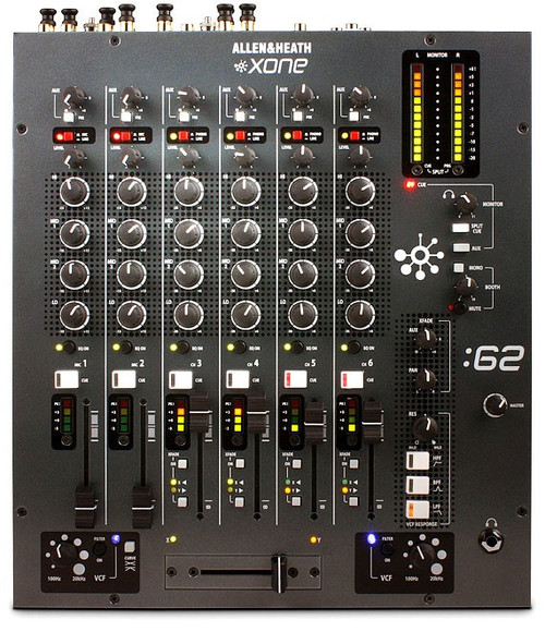 Allen & Heath Xone:62 6-Channel Club DJ Mixer (Discontinued)