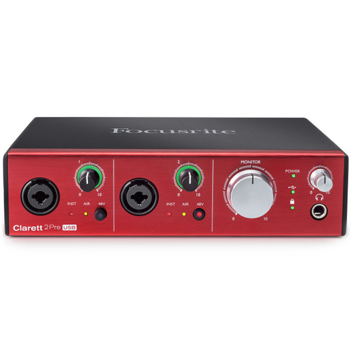 Focusrite Clarett 2Pre USB 10-In 4-Out Audio Interface for PC and Mac (Discontinued)