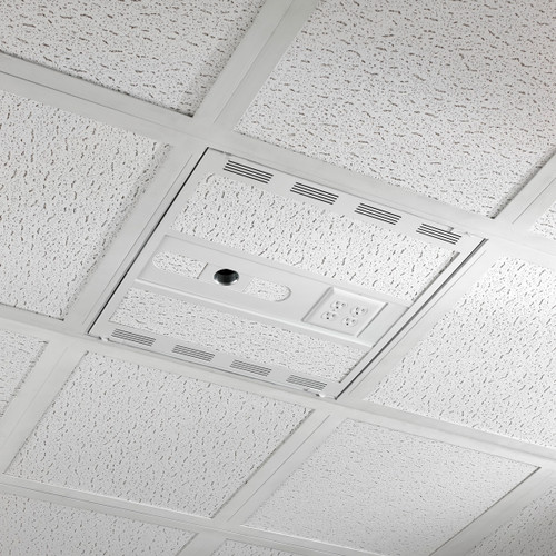 Chief CMS492C 2' x 2' Above Suspended Ceiling Storage Box with Column Drop