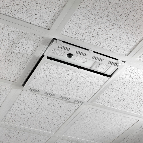 Chief CMS492C 2' x 2' Above Suspended Ceiling Storage Box with Column Drop