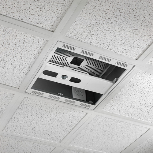 Chief CMS492C 2' x 2' Above Suspended Ceiling Storage Box with Column Drop