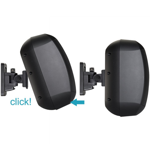 Biamp Desono MASK4CT-BL 4.25" 2-Way 70V Indoor Outdoor Surface Mount Speakers - Black Pair