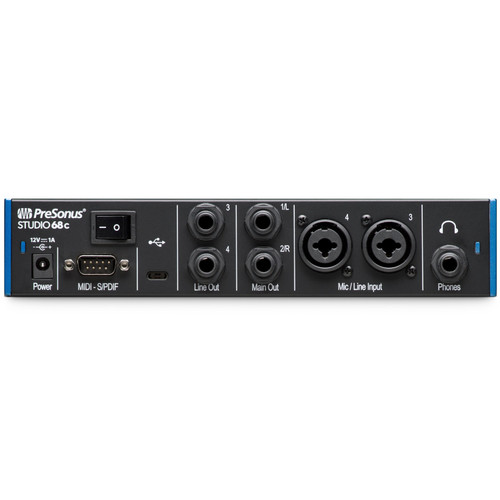 Three Person Podcast Studio Equipment Package with 3 Audio-Technica AT2020 Microphones, Presonus Studio 68c Audio Interface and 3 Studio Headphones (Discontinued Components)