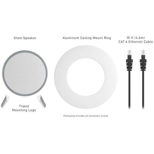 Shure Stem Speaker Networkable Conference Speaker for Wall, Standing, or Ceiling Mount (Discontinued)