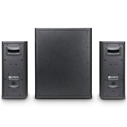LD Systems DAVE 8 ROADIE Portable Active 1400W PA System with 2 Satellites, Subwoofer and 3-Channel Mixer (Discontinued)