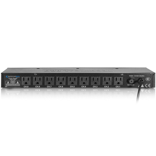 Back of Technical Pro PS9U Power Supply