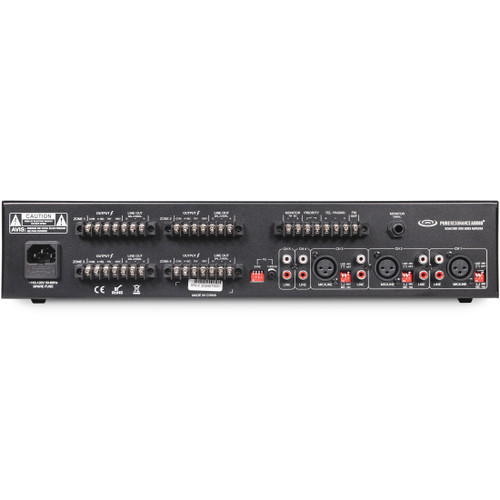 Office Sound System with 18 Pure Resonance Audio SP8 8" Ceiling Tile Speakers, RZMA120BT 120W 4-Zone Bluetooth Mixer Amplifier and PTT1 Paging Microphone (Discontinued Components)