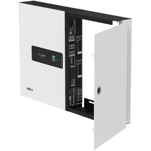 AtlasIED AZMP8-DW Atmosphere 8-Zone Signal Processor with 1200W Amplifier and Dante in an All-In-One Wall Mount Cabinet