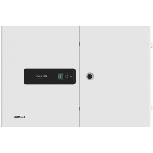 AtlasIED AZMP8-DW Atmosphere 8-Zone Signal Processor with 1200W Amplifier and Dante in an All-In-One Wall Mount Cabinet