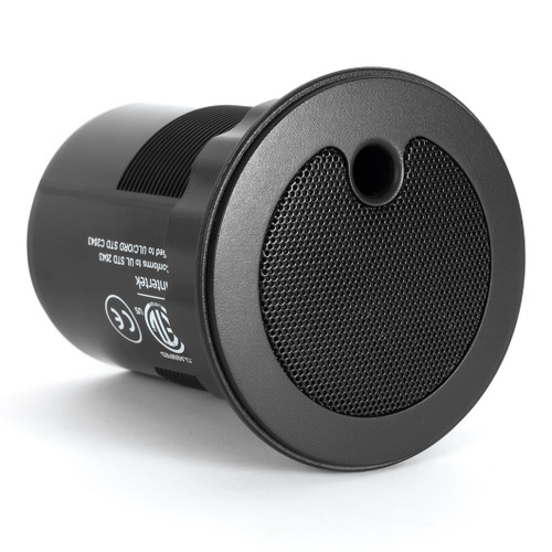 Cambridge Qt Active Emitter Sound Masking Speakers (4 Pack with 25ft RJ45 UTP Cables) Plenum-Rated UL 2043 Listed - Black