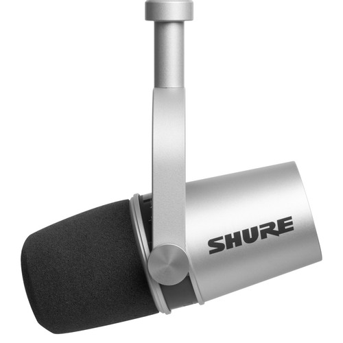 Shure MV7 Unidirectional Dynamic Podcast Microphone - Silver (Discontinued)