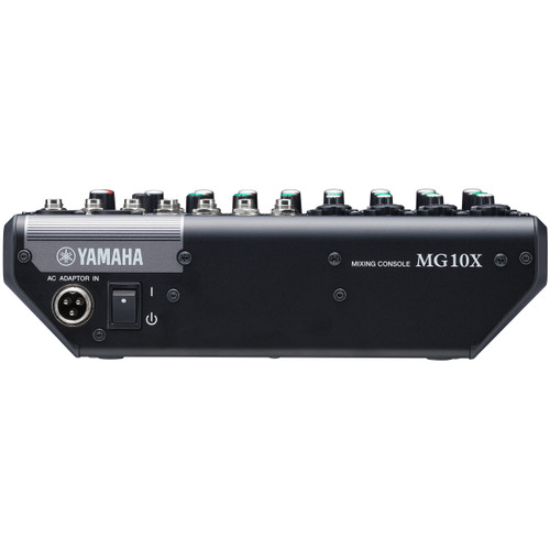 Back of Yamaha MG10X CV Mixer