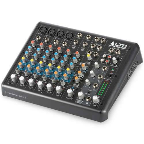 Alto TrueMix 800 FX 8-Channel Analog Mixer with USB, Bluetooth and Alesis Multi-FX