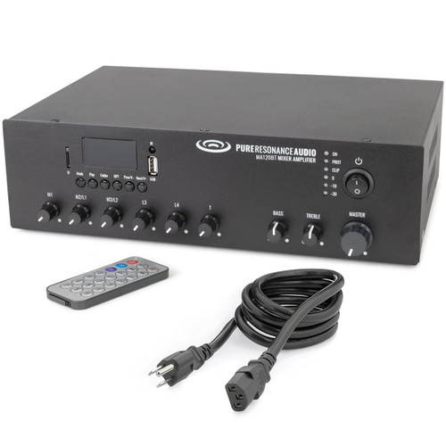 Audio Conference System with an SD5 SuperDispersion Ceiling Tile Speaker Array, MA120BT 120W Bluetooth Mixer Amplifier and VC100W Volume Control