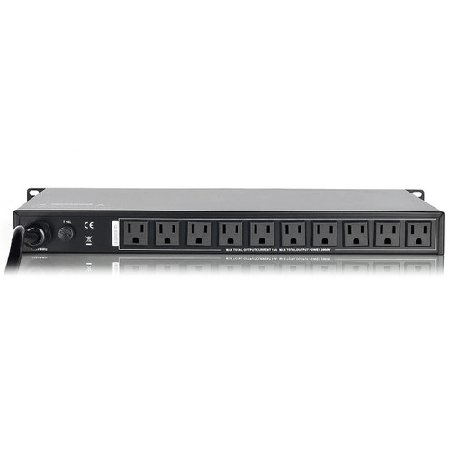 Back of Carvin AC120S All-in-One Power Conditioner Sequencer