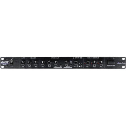 ART MX622BT 6-Channel Personal Stereo Mixer with Bluetooth, EQ and Effects Loop